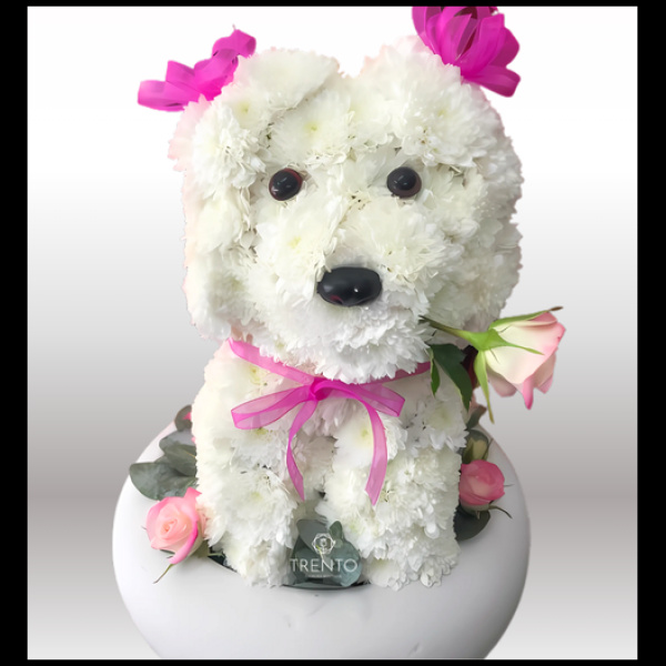 Happy Dog FIGURA DE FLORES