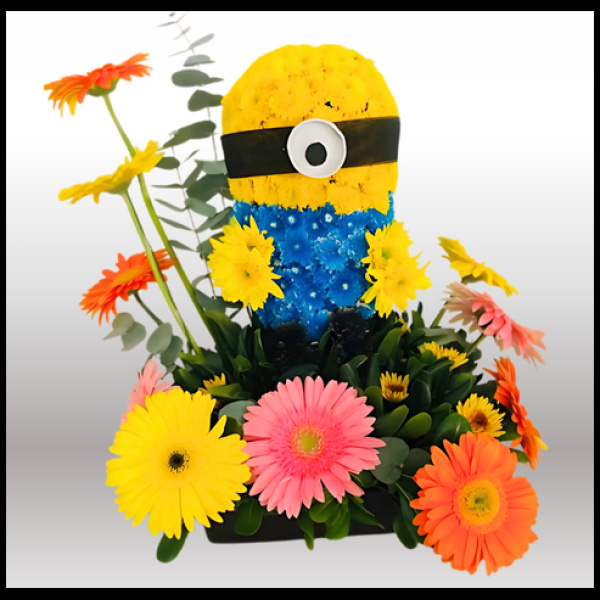 Minions Stuart Figura de flores