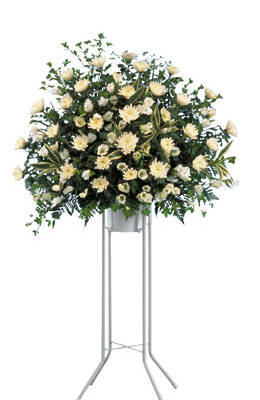 Funeral Standing Arrangement (white)