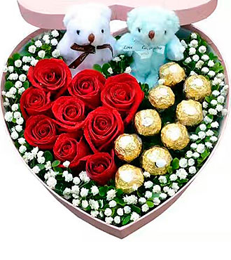 Rose Heart and Chocolates