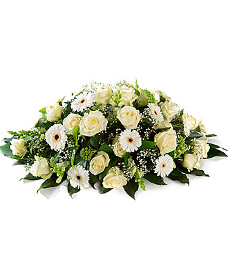 Funeral Argmt Oval white