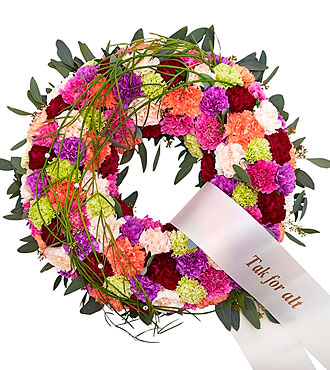Decorated Wreath w/Ribbon