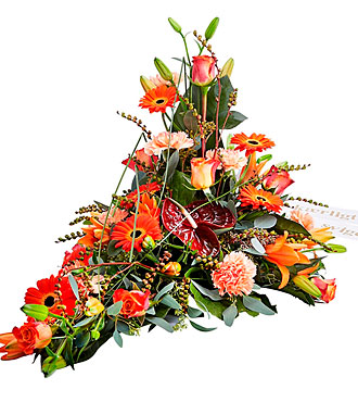 Funeral Decor with Ribbon