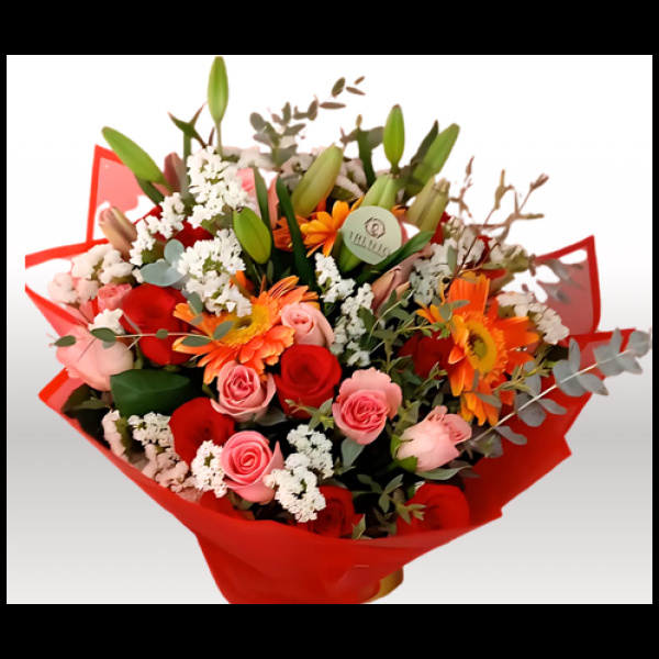 Bouquet Amor Legendario Rosas, Lilis y Follajes