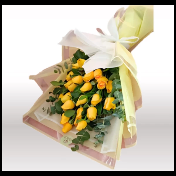 Bouquet Martina 24 rosas con follajes