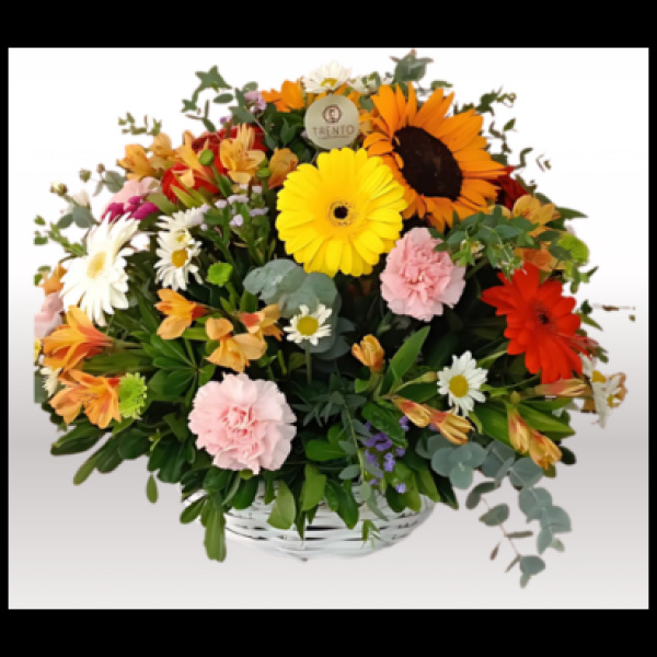 ARREGLO SUMMER LOVE GERBERAS, GIRASOL Y FLORES MIXTAS