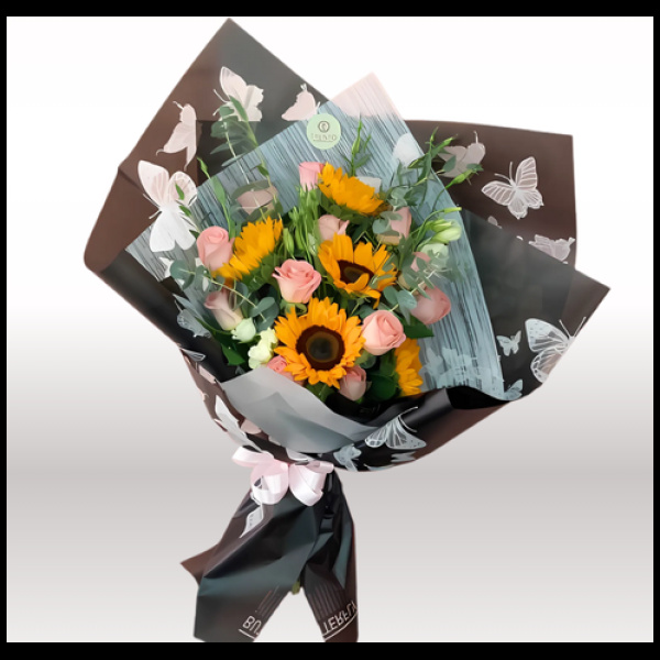 Bouquet Arlet Girasoles y rosas